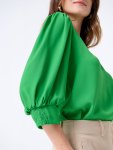 Blusa em Crepe Texturizado Verde